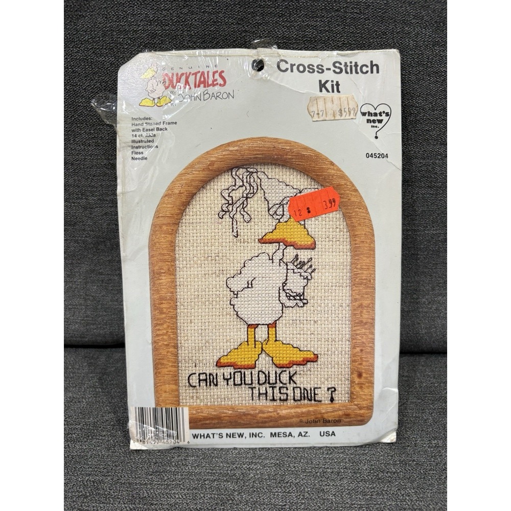 Vintage John Baron Duck Tales‎ Cross Stitch Kit Everybody Duck New Old Stock